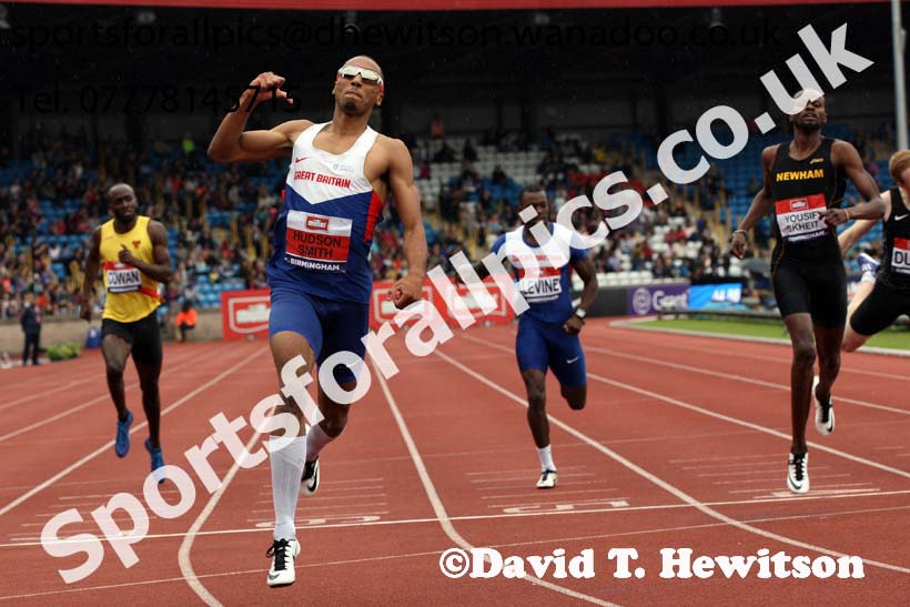 Mens 400 metres, British Championships, Birmingham. Photo: David T. Hewitson/Sports for All Pics